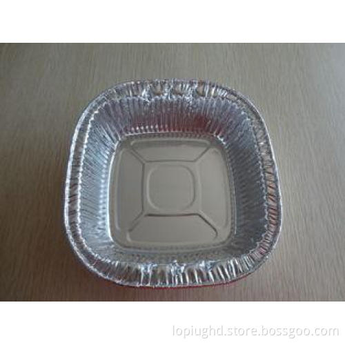 Square Stackable Aluminum Foil Takeaway Containers Recyclin